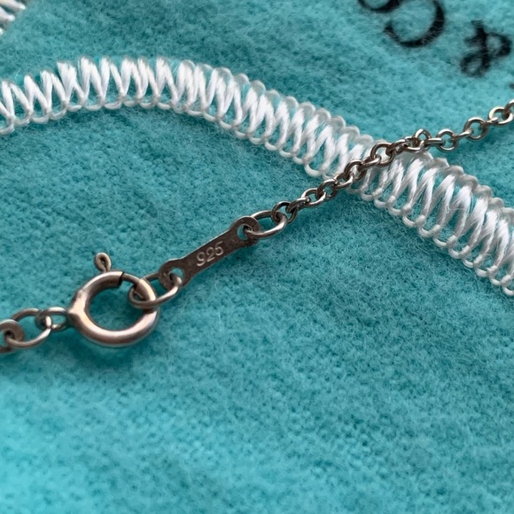 Sold ❌❌❌ Tiffany and CO. Elsa Peretti Five Open Heart Silver Necklace🌸 - Picture 5 of 11